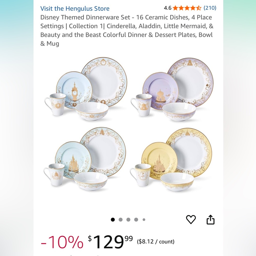 Disney Princess Dinnerware Set